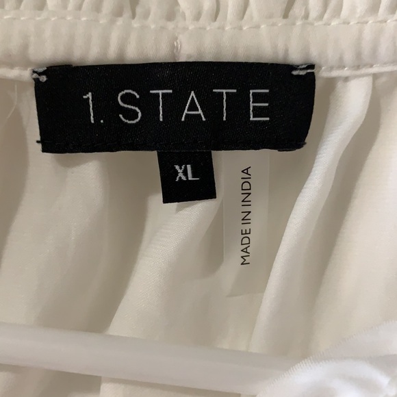 Revolve 1.State New With Tags Smock Waist Pleated Tiered Ruffle Dress Size XL - Picture 11 of 15